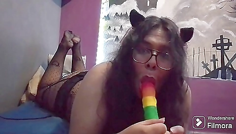 Hot tory is fucked by a huge cock